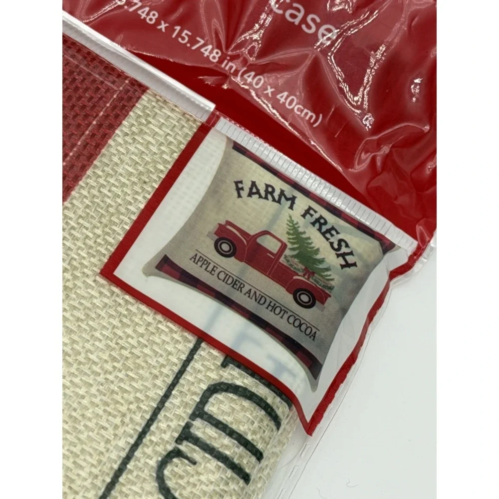 Christmas Set Of 3 Pillow Cases‎ Candy Cane, Christmas Truck, Gingerbread